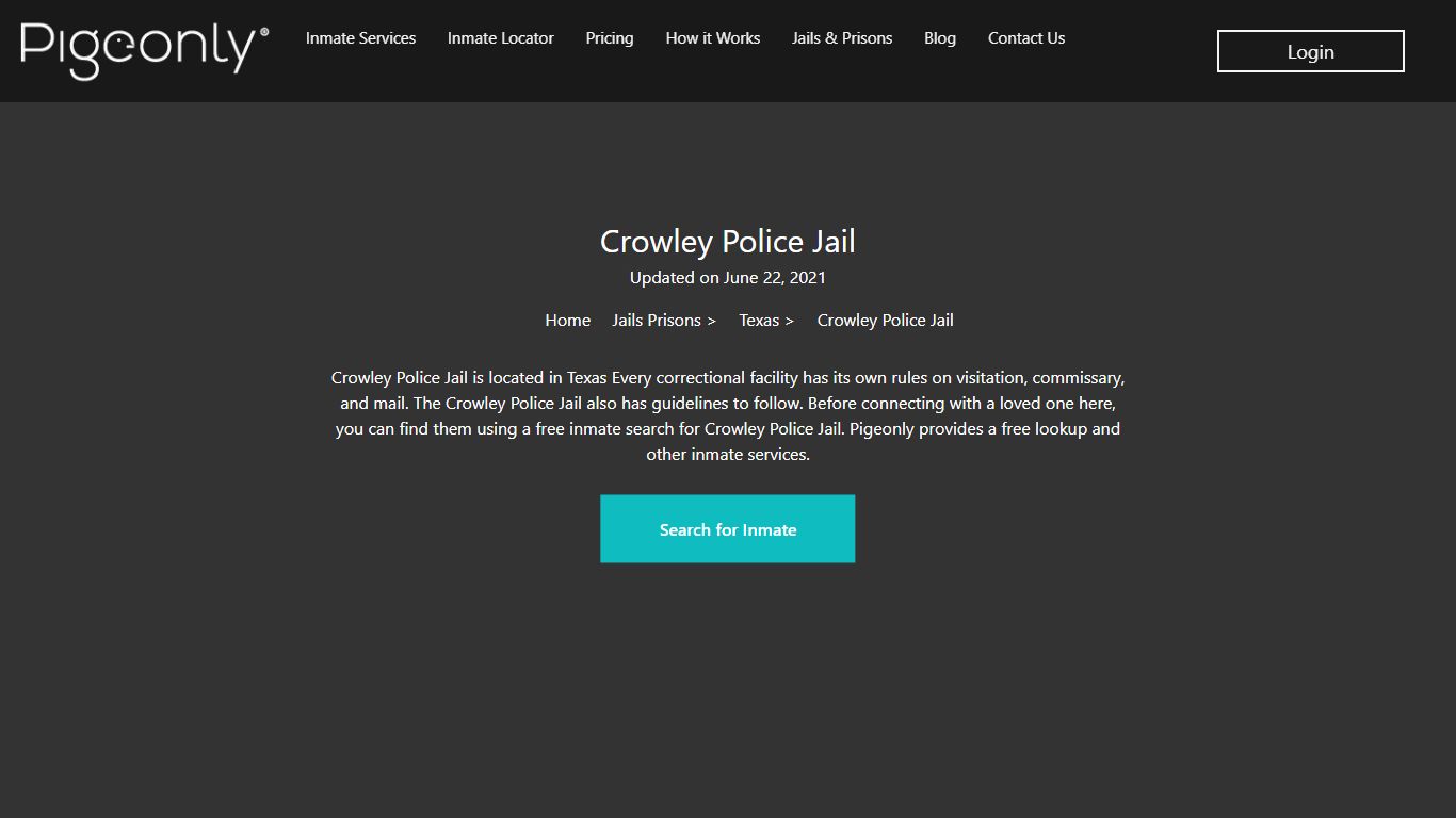 Crowley Police Jail Inmate Search | Texas