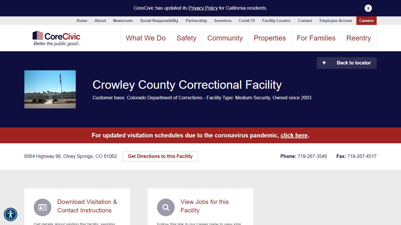 Crowley County Correctional Facility - CoreCivic